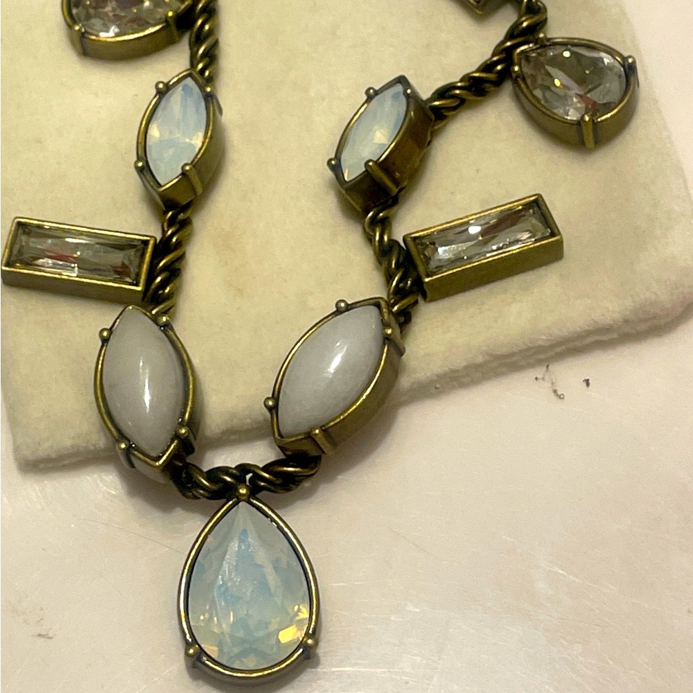 Silpada KRN0016 Crystal Clear Moonstone Necklace EUC